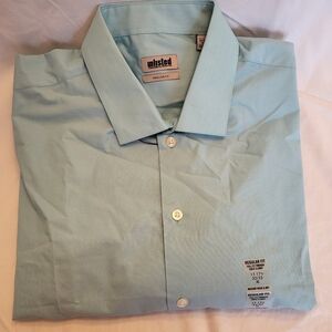 Unlisted by Kenneth Cole Men's Light Green Shirt, 17 - 17 1/2, 32/33, XL, NWT